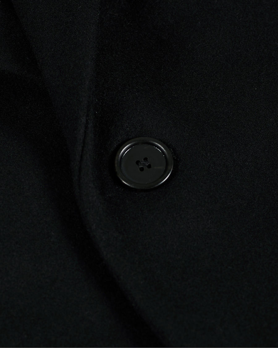 Men | Coats & Jackets | Filippa K | Rhine Recycled Melton Wool Coat Black