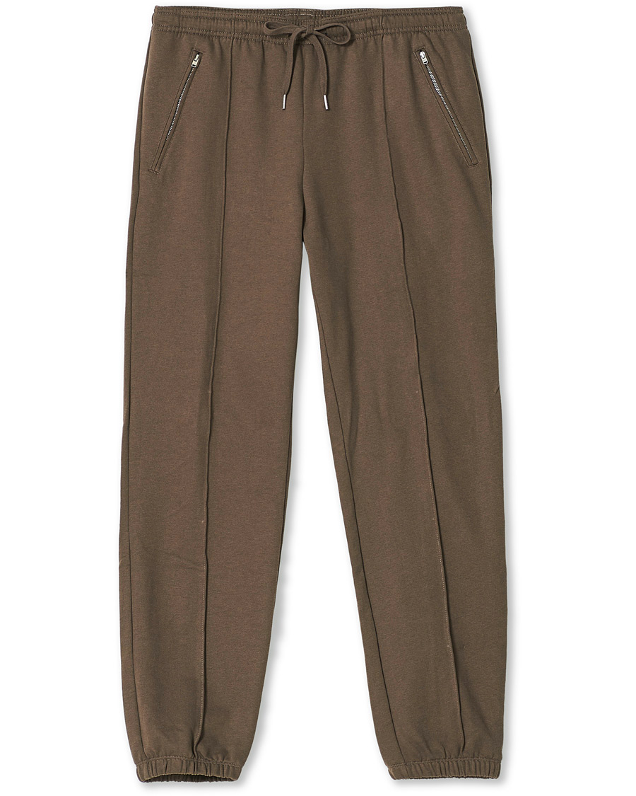 Men | Trousers | Filippa K | Organic Cotton Jersey Track Pants Dark Taupe