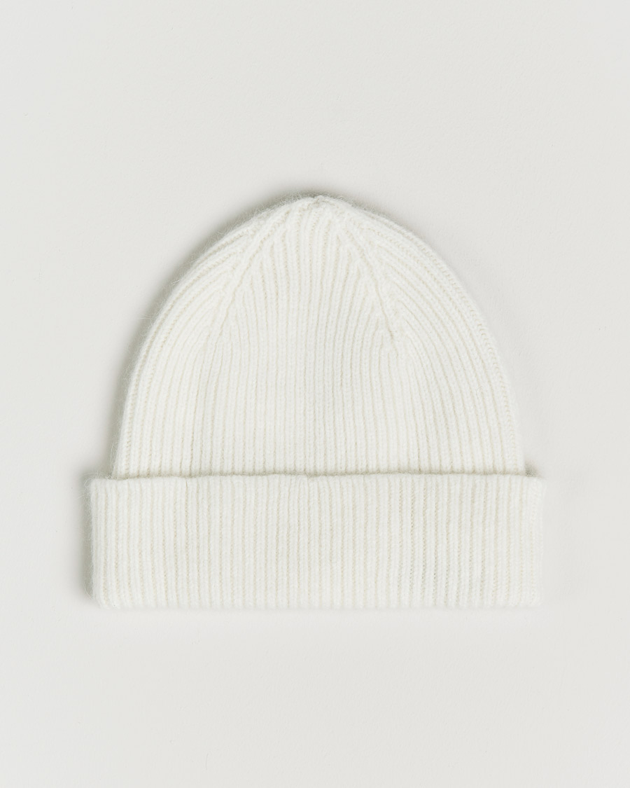 Men | Beanies | Le Bonnet | Lambswool/Caregora Beanie Snow