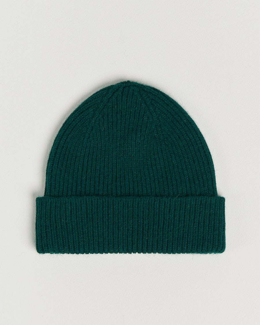 Men | Beanies | Le Bonnet | Lambswool/Caregora Beanie Moss