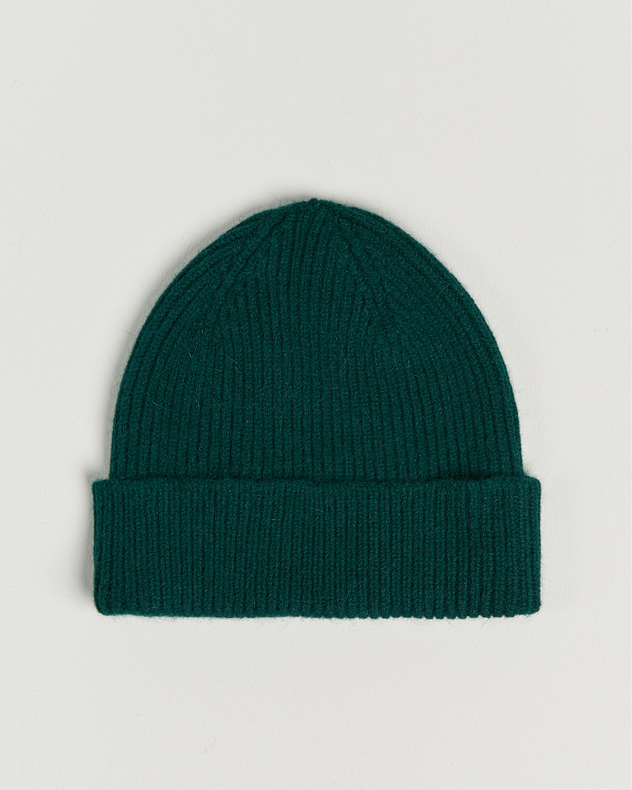 Men | Beanies | Le Bonnet | Lambswool/Caregora Beanie Moss