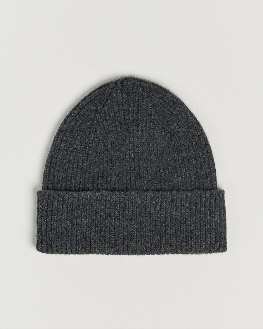 Men | Beanies | Le Bonnet | Lambswool/Caregora Beanie Graphite