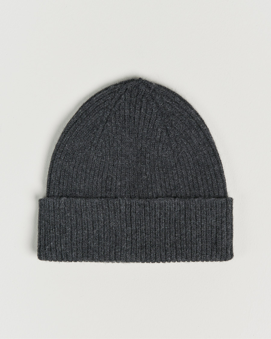 Men | Beanies | Le Bonnet | Lambswool/Caregora Beanie Graphite