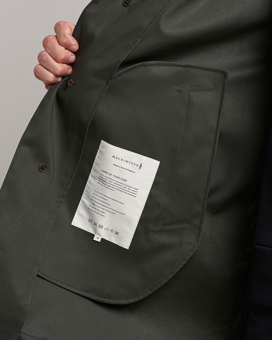 Men | Coats & Jackets | Mackintosh | Cambridge Car Coat Bottle Green