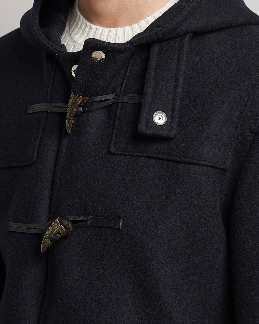 Men | Coats & Jackets | Mackintosh | Weir Wool Hooded Duffle Navy