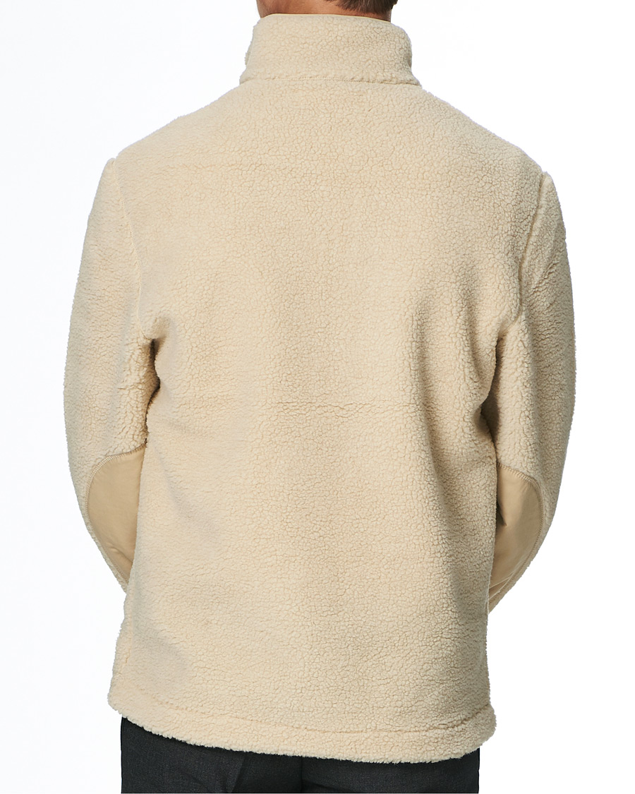 Men | Sweaters & Knitwear | Samsøe Samsøe | Samsøe & Samsøe Timo Fleece Half Zip Brown Rice