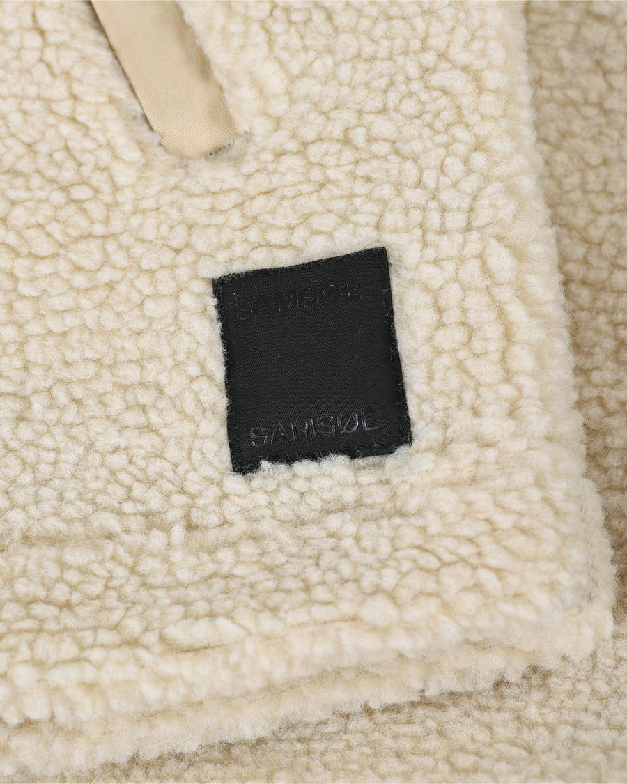 Men | Sweaters & Knitwear | Samsøe Samsøe | Samsøe & Samsøe Timo Fleece Half Zip Brown Rice