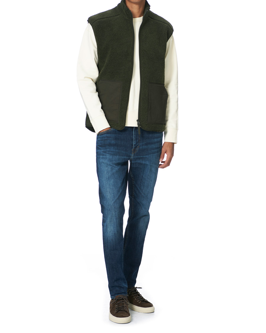 Men | Sweaters & Knitwear | Samsøe Samsøe | Samsøe & Samsøe Tim Fleece Vest Deep Depths