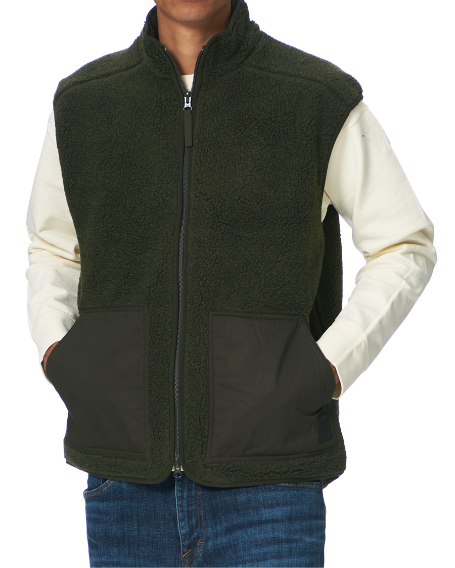 Men | Sweaters & Knitwear | Samsøe Samsøe | Samsøe & Samsøe Tim Fleece Vest Deep Depths