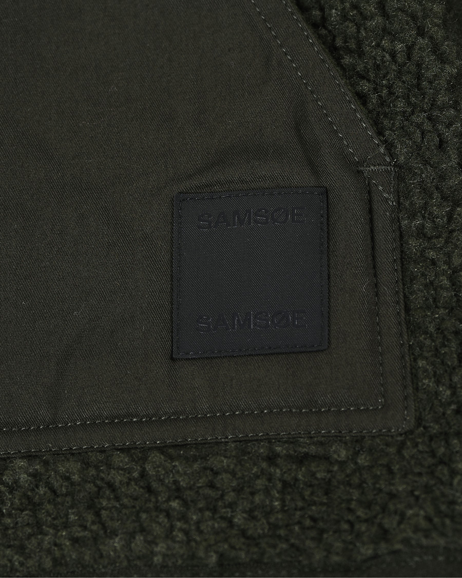 Men | Sweaters & Knitwear | Samsøe Samsøe | Samsøe & Samsøe Tim Fleece Vest Deep Depths