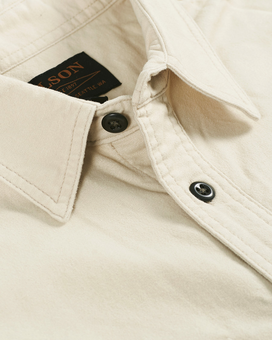 Men | Shirts | Filson | Field Flannel Shirt Off White