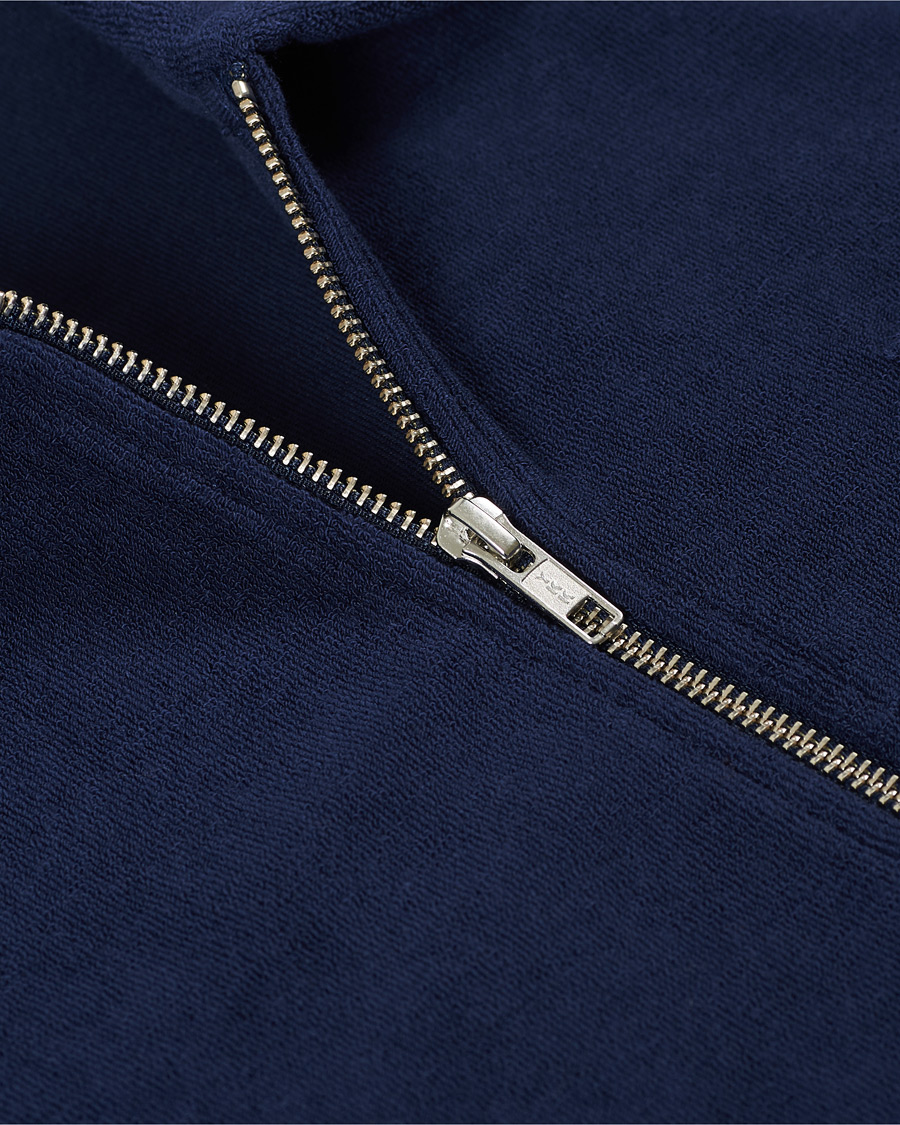 Men | Sweaters & Knitwear | Fred Perry | Reissues Towelling Jacket Carbon Blue