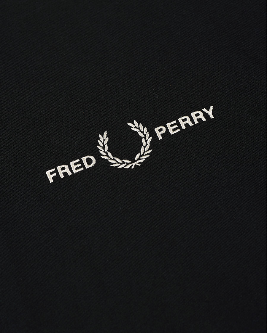 Men | T-Shirts | Fred Perry | Embroidered T-Shirt Black