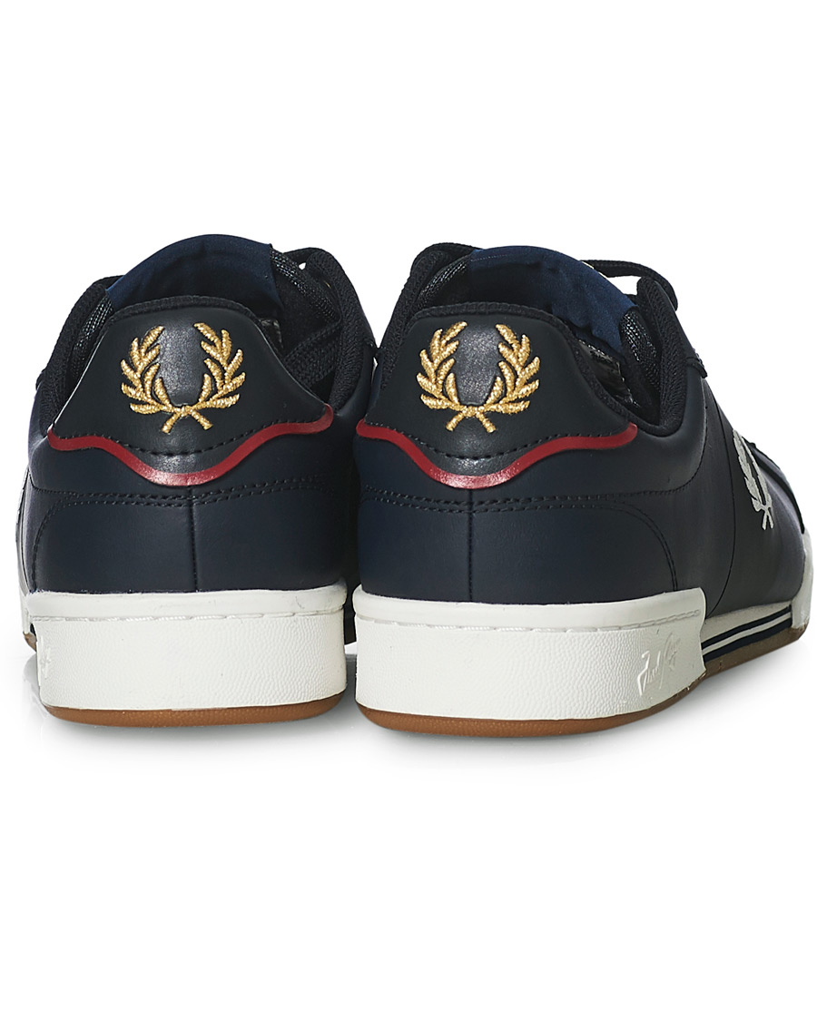 Men | Fred Perry Bonded Leather Sneakers Navy | Fred Perry | Bonded Leather Sneakers Navy