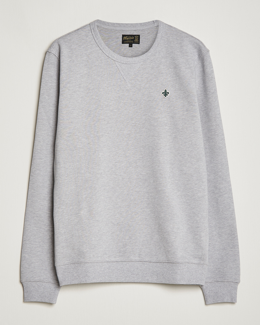 Men | Sweaters & Knitwear | Morris | Lily Sweatshirt Light Grey Melange