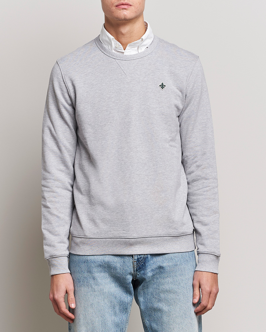 Men | Sweaters & Knitwear | Morris | Lily Sweatshirt Light Grey Melange