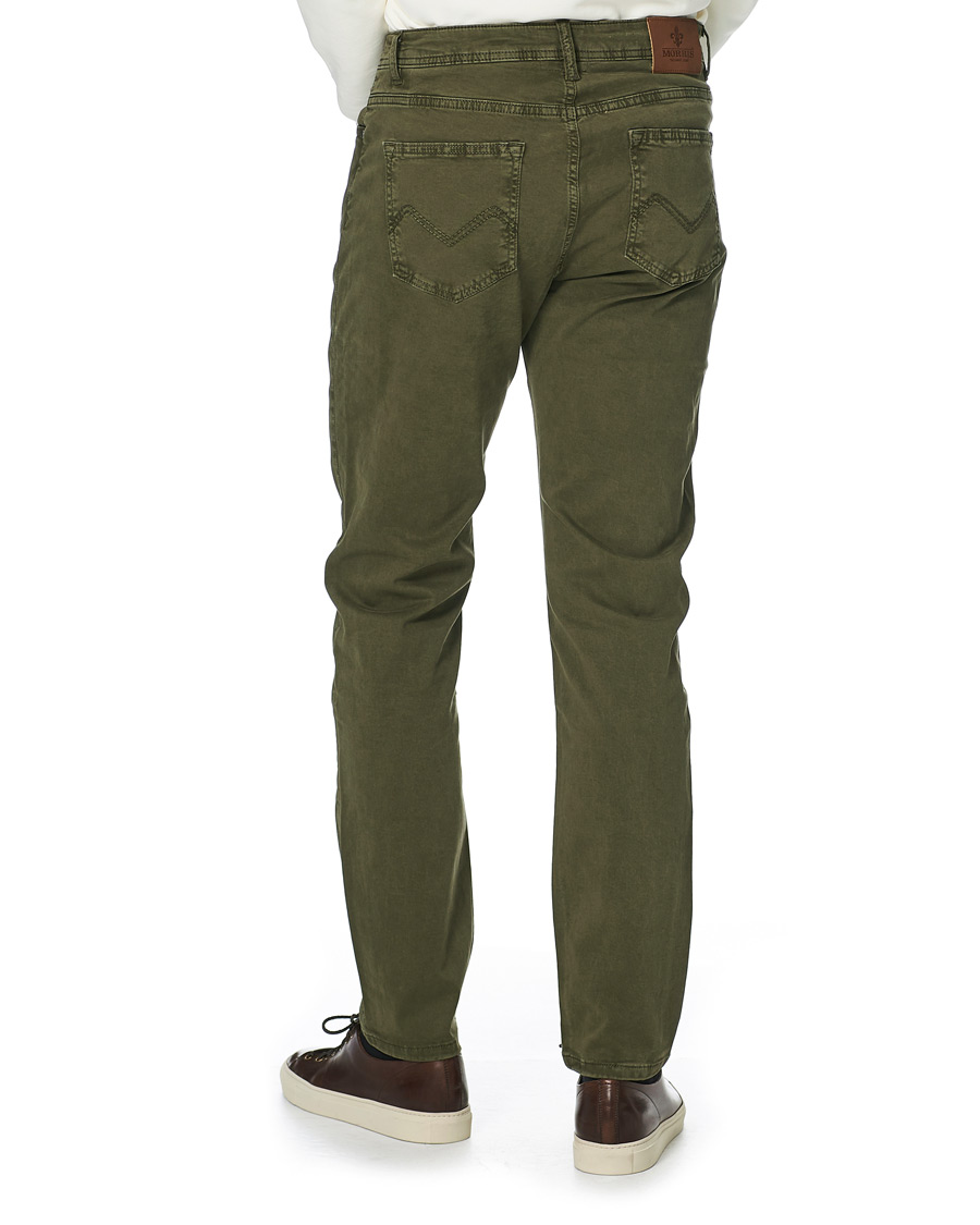 Men | Trousers | Morris | James Brushed Chinos Olive