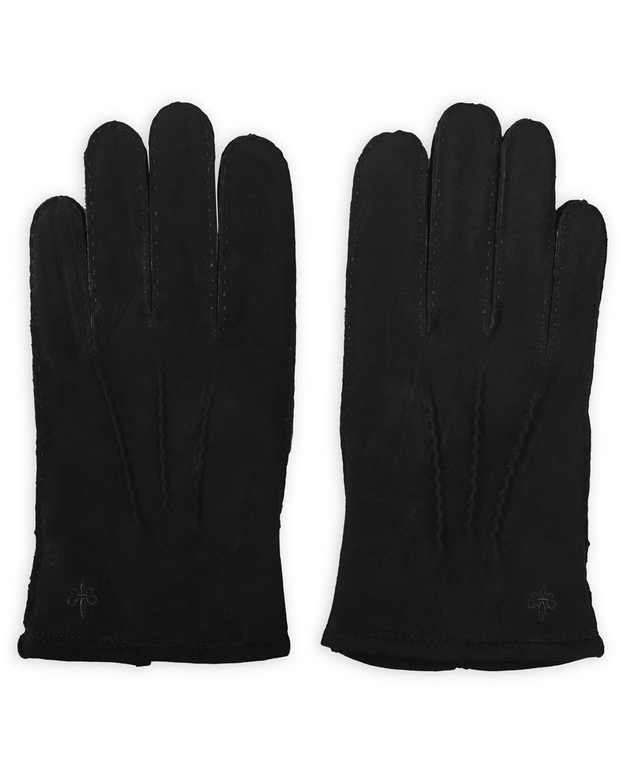Men | Morris Suede Gloves Black | Morris | Suede Gloves Black