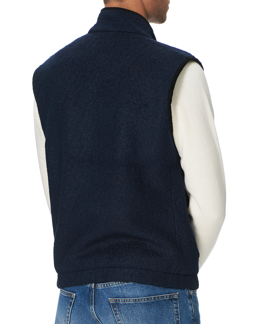 Men | Gilets | Morris | Whitfield Pile Vest Navy