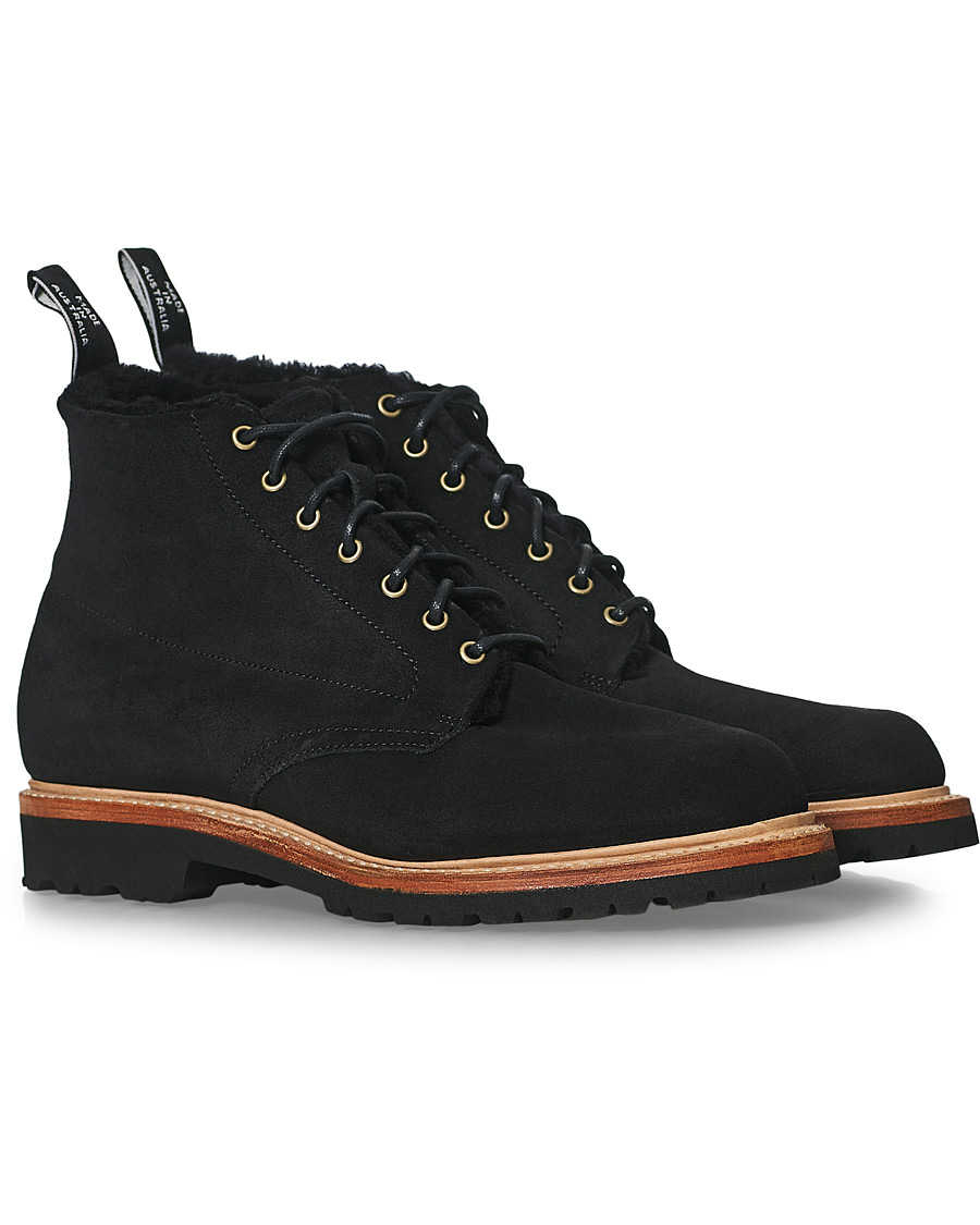 Men | R.M.Williams Urban Rickaby Shearling Boot Nero Suede | R.M.Williams | Urban Rickaby Shearling Boot Nero Suede