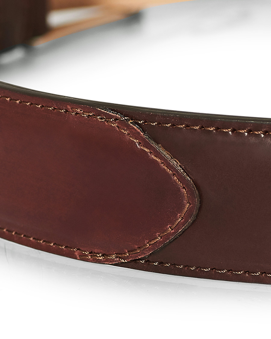 Men | Crockett & Jones Belt 3.2 cm Burgundy Cordovan | Crockett & Jones | Belt 3.2 cm Burgundy Cordovan