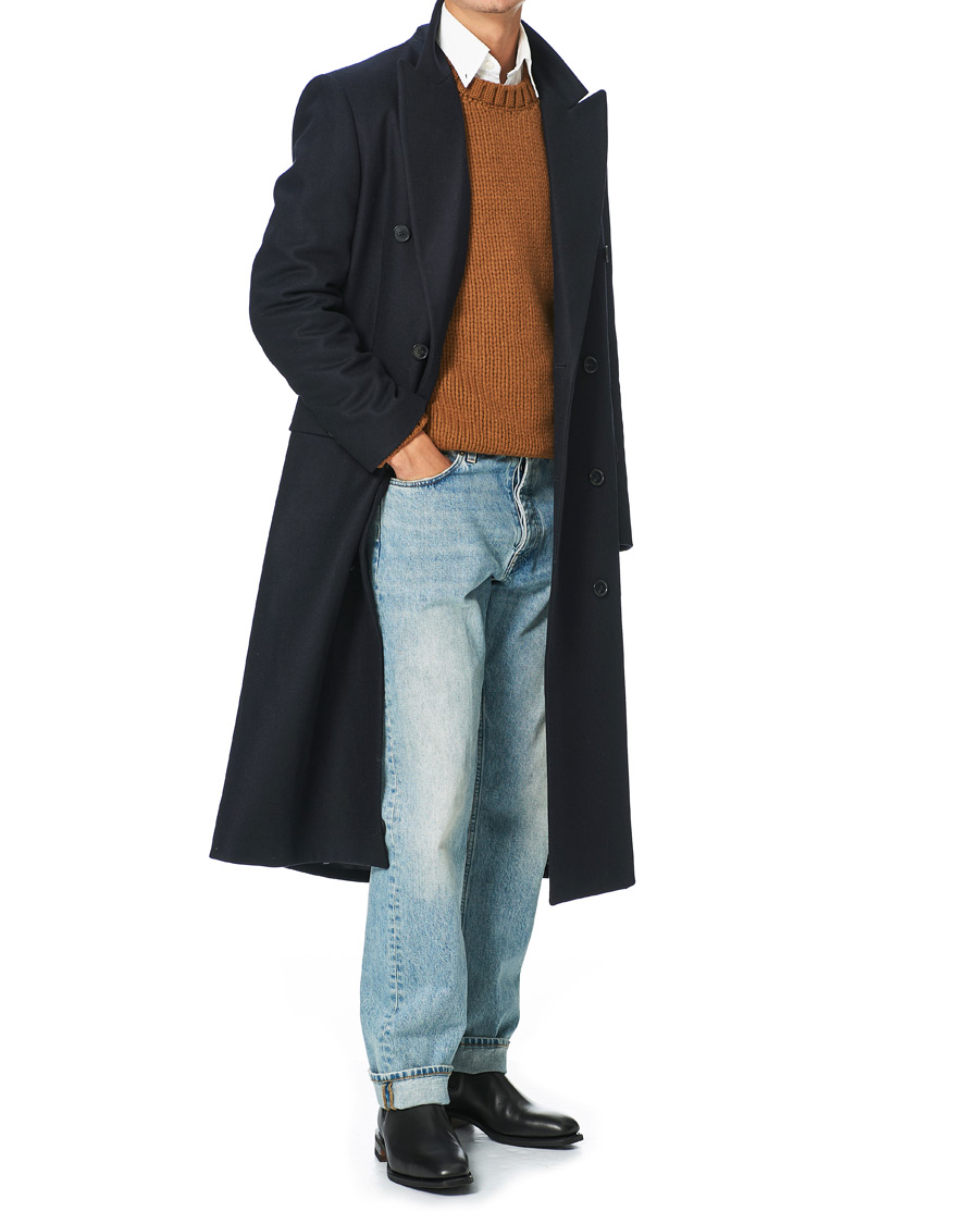 Men | Coats & Jackets | Sunflower | Long Coat Navy