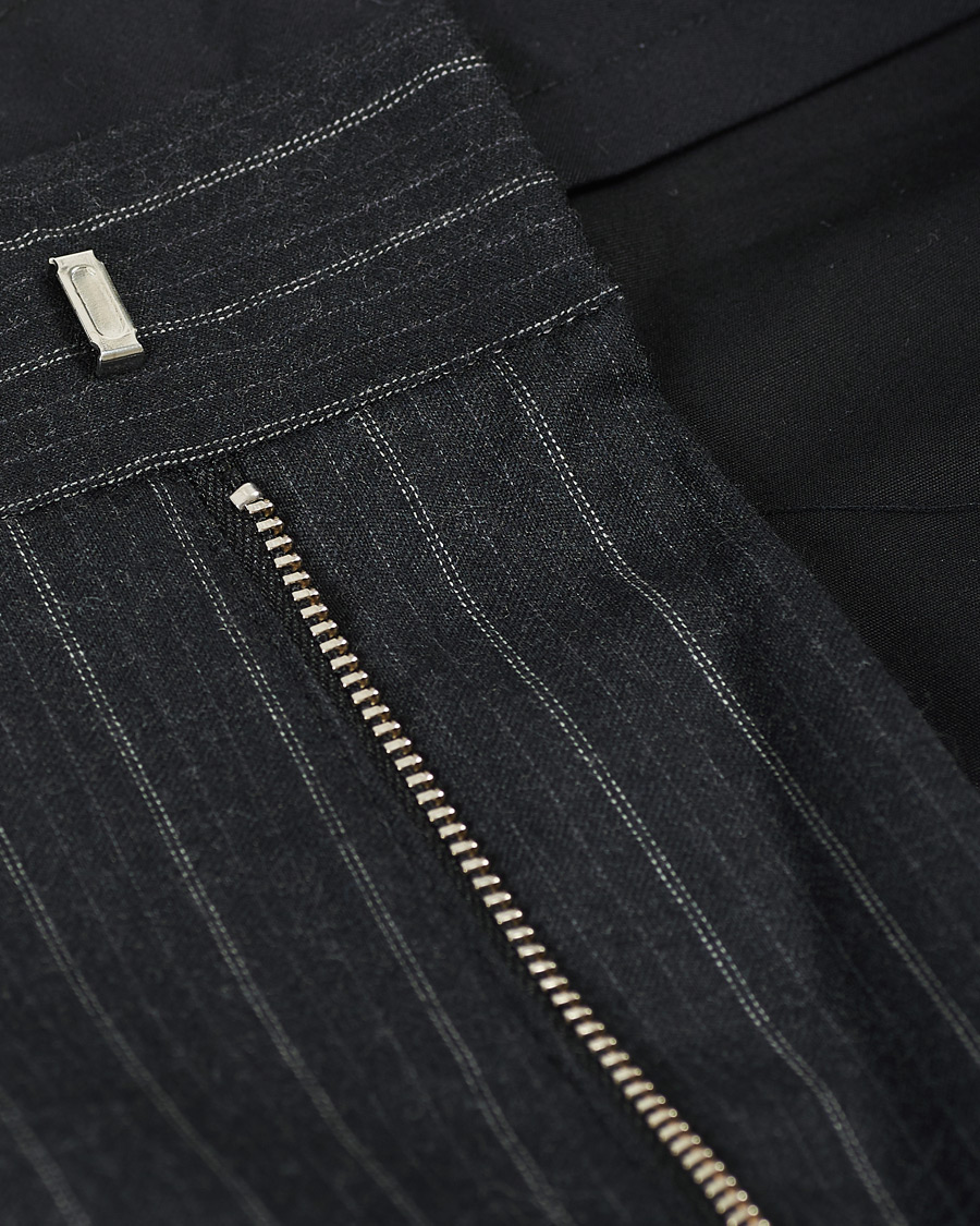Men | Trousers | Sunflower | Mac Pinstripe Wool Trousers Charcoal