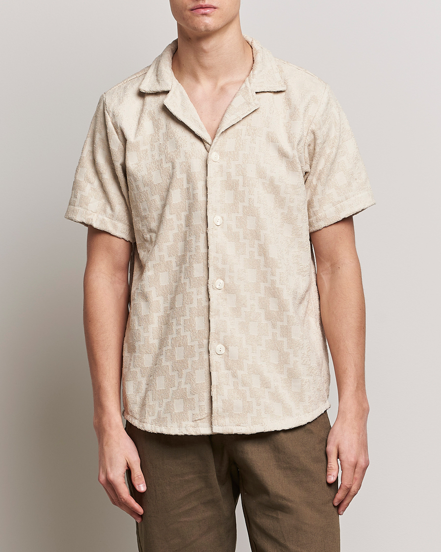 Men | Shirts | OAS | Machu Terry Short Sleeve Shirt Beige