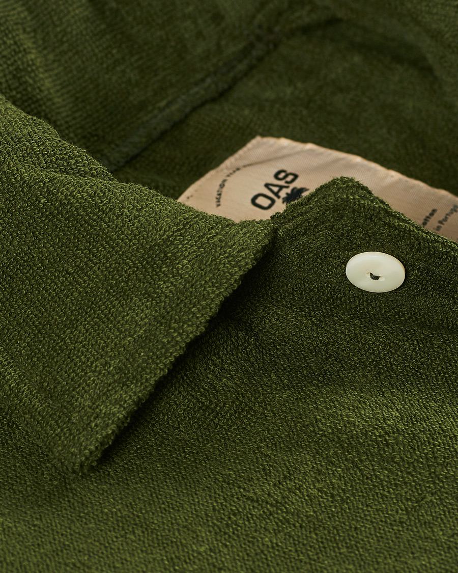 Men | Shirts | OAS | Beach Dandy Terry Overshirt Army