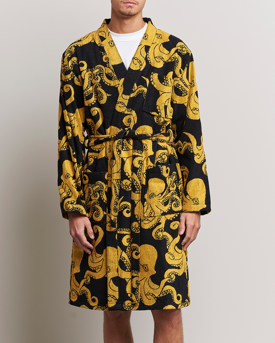 Men | OAS Terry Robe Black Octo | OAS | Terry Robe Black Octo