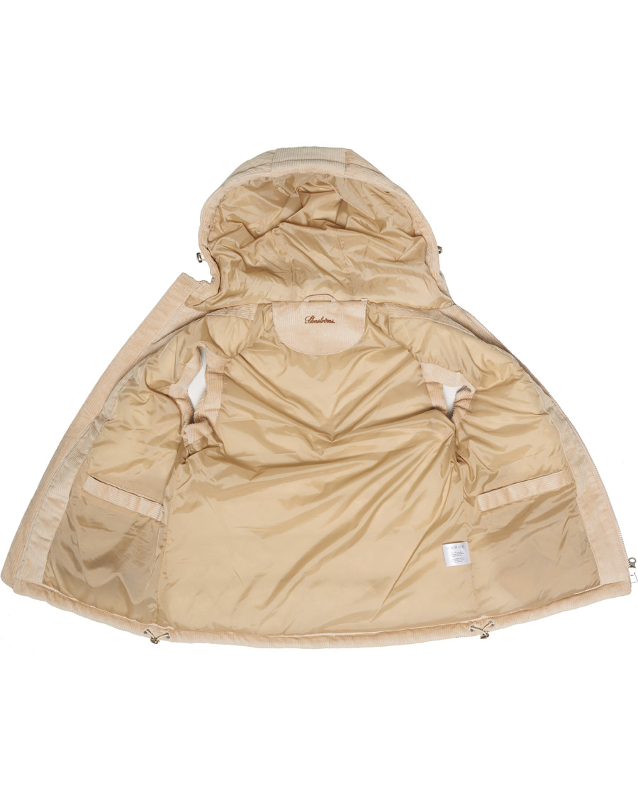 Men | Coats & Jackets | Stenströms | Padded Corduroy Hood Vest Creme