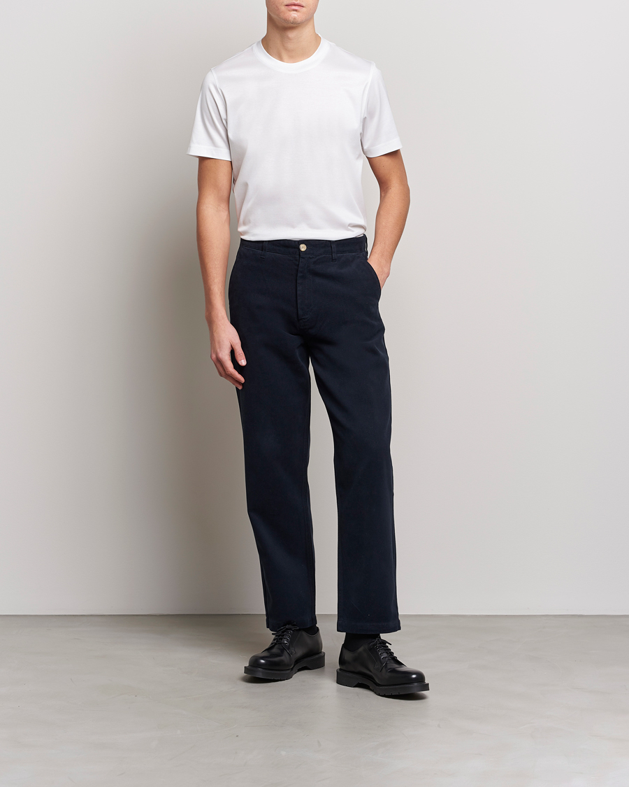 Men | T-Shirts | Eton | Filo Di Scozia Cotton T-Shirt White