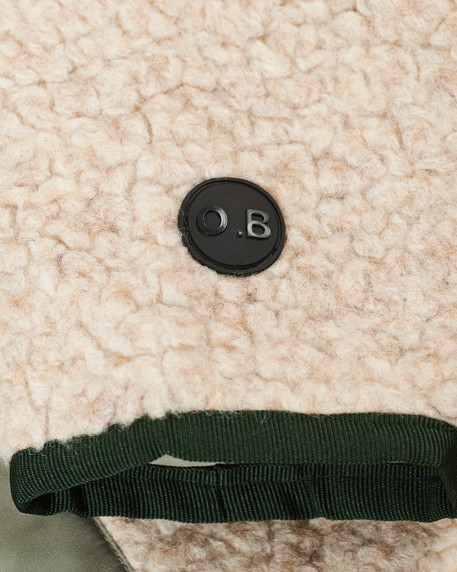 Men | Sweaters & Knitwear | Orlebar Brown | Baird Fleece Full Zip Dune/Artichoke