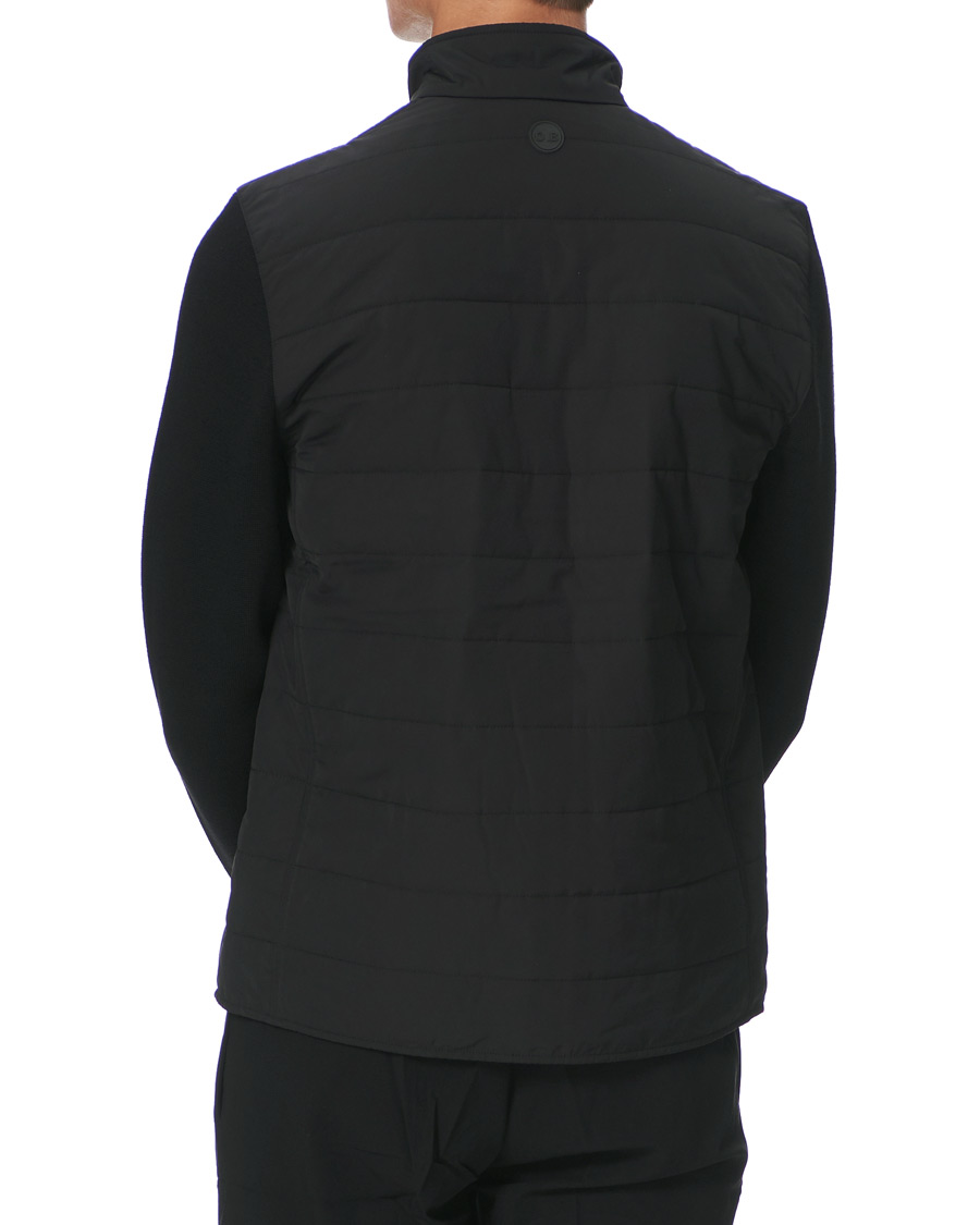 Men | Sweaters & Knitwear | Orlebar Brown | Terrence Hybrid Full Zip Black