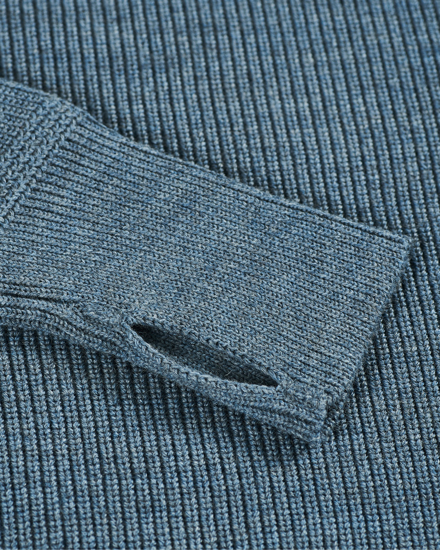 Men | Sweaters & Knitwear | Andersen-Andersen | Sailor Turtleneck Light Indigo