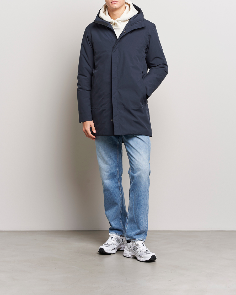 Men | Coats & Jackets | Scandinavian Edition | Loft Waterproof Padded Coat Midnight Blue