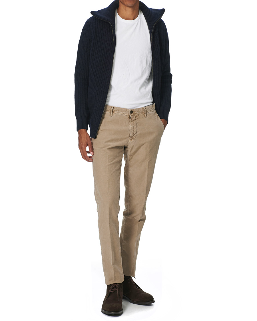 Men | Sweaters & Knitwear | Armor-lux | Ribbed Zip Sweater Navy