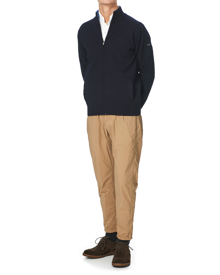 Men | Sweaters & Knitwear | Armor-lux | Wool Zip Cardigan Navy