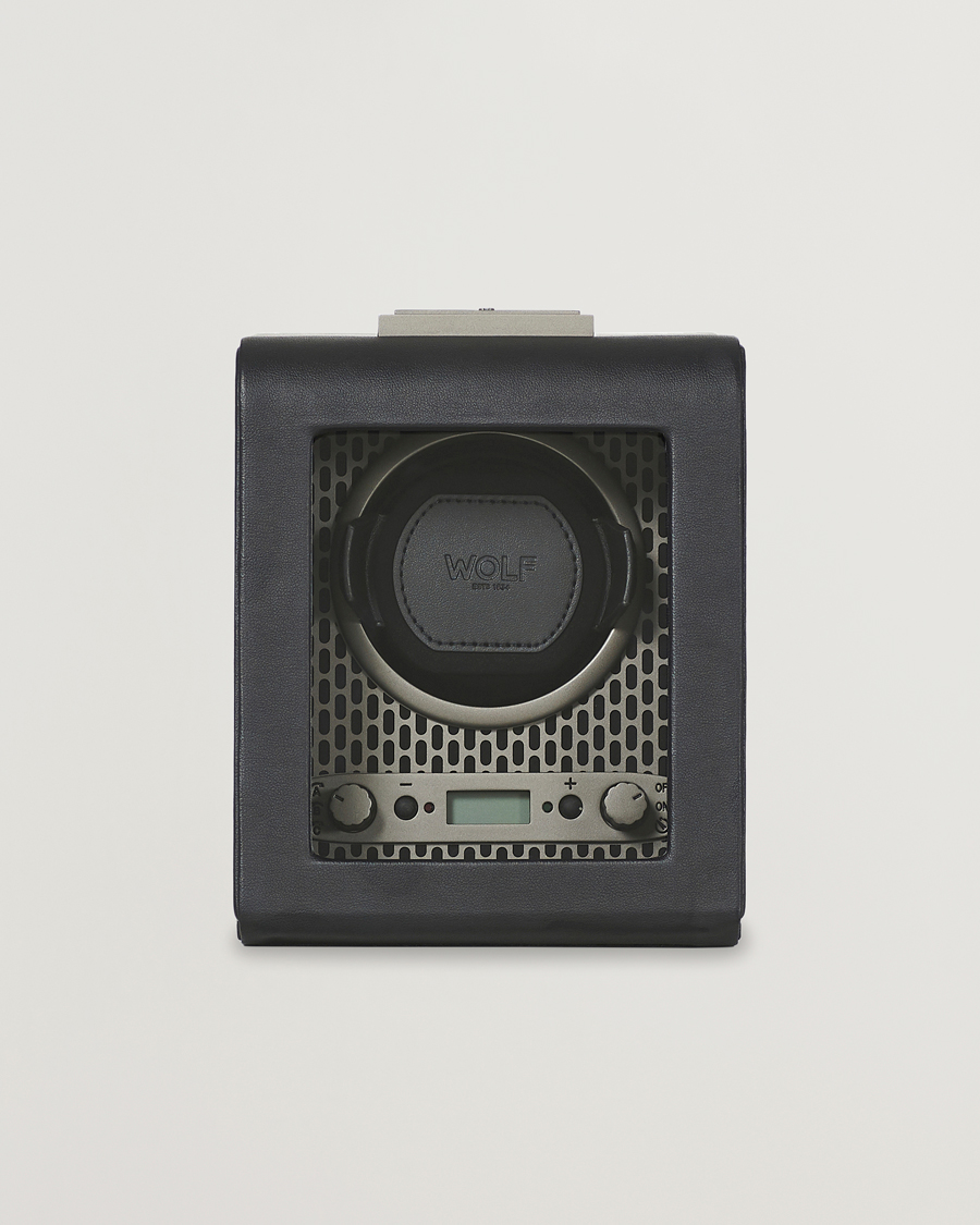 Men | Watch & Jewellery Boxes | WOLF | Axis Single Winder Powder Coat