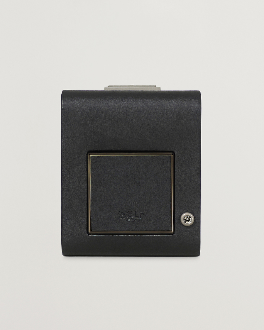 Men | Watch & Jewellery Boxes | WOLF | Axis Single Winder Powder Coat