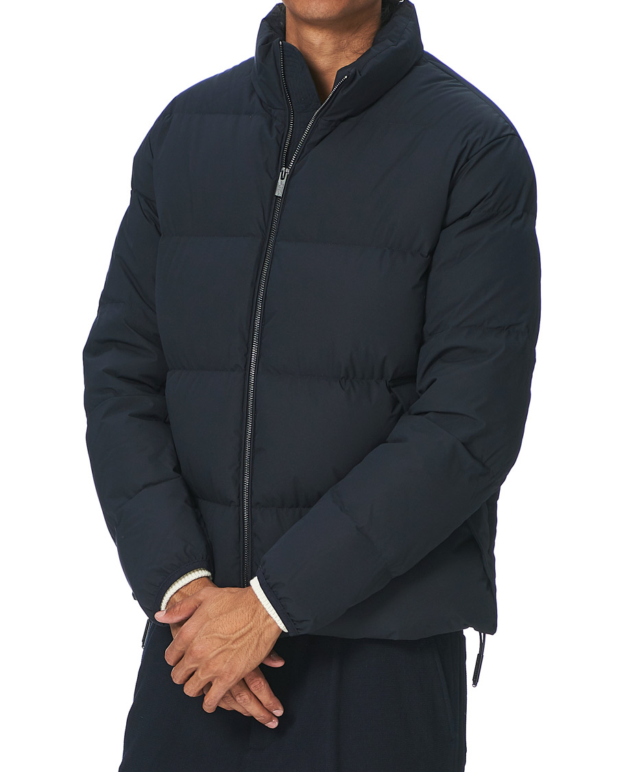 Men | Coats & Jackets | Emporio Armani | Comfort Stretch Down Jacket Navy