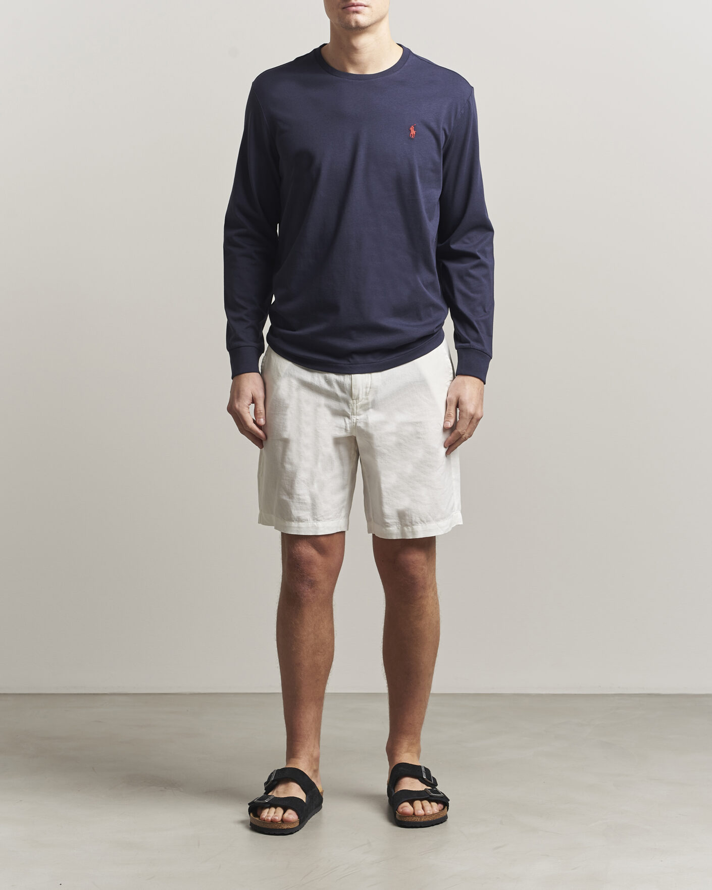 Men | T-Shirts | Polo Ralph Lauren | Custom Slim Fit Long Sleeve Tee Ink