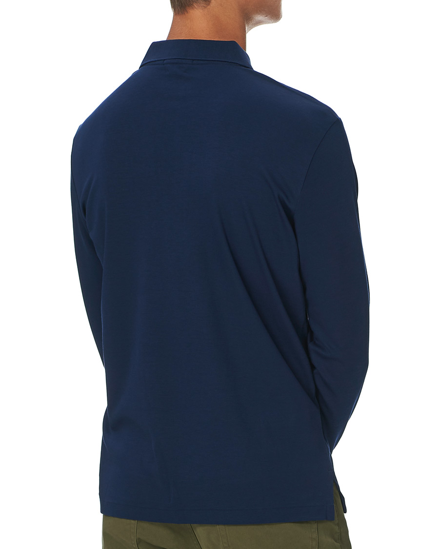 Men | Polo Shirts | Polo Ralph Lauren | Pima Cotton Custom Fit LS Polo Refined Navy