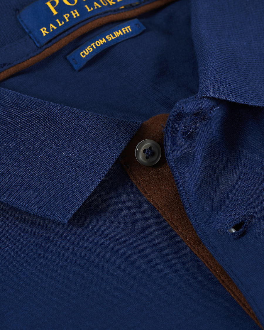 Men | Polo Shirts | Polo Ralph Lauren | Pima Cotton Custom Fit LS Polo Refined Navy