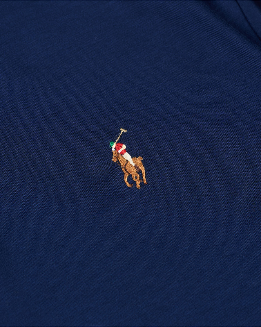 Men | Polo Shirts | Polo Ralph Lauren | Pima Cotton Custom Fit LS Polo Refined Navy