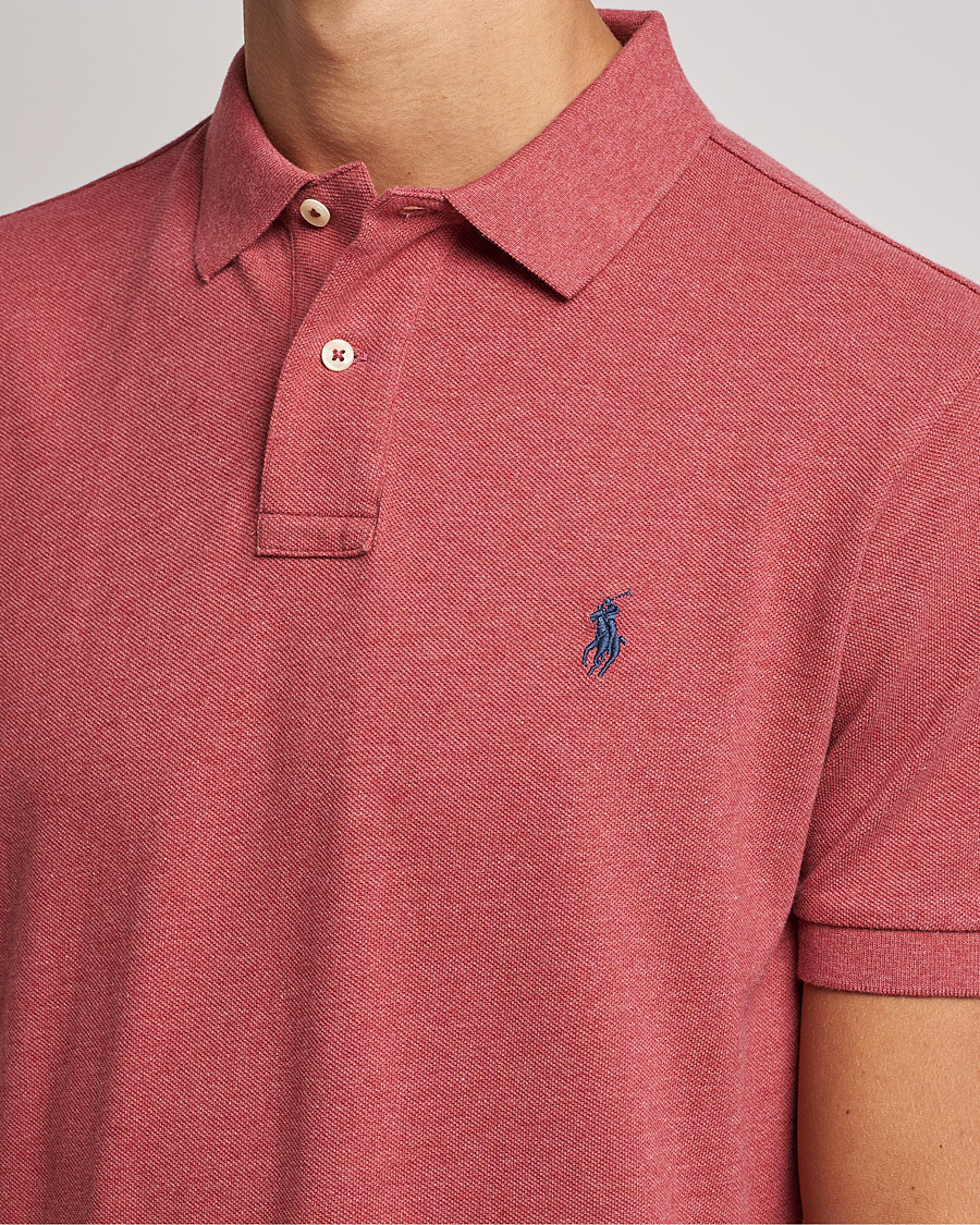 Men | Polo Shirts | Polo Ralph Lauren | Custom Slim Fit Polo Venetian Red Heather