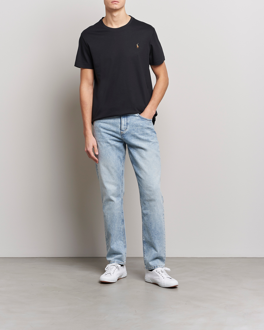 Men | T-Shirts | Polo Ralph Lauren | Luxury Pima Cotton Crew Neck T-Shirt Black