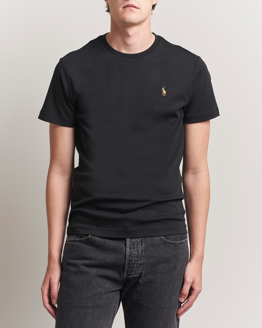 Men | T-Shirts | Polo Ralph Lauren | Luxury Pima Cotton Crew Neck T-Shirt Black