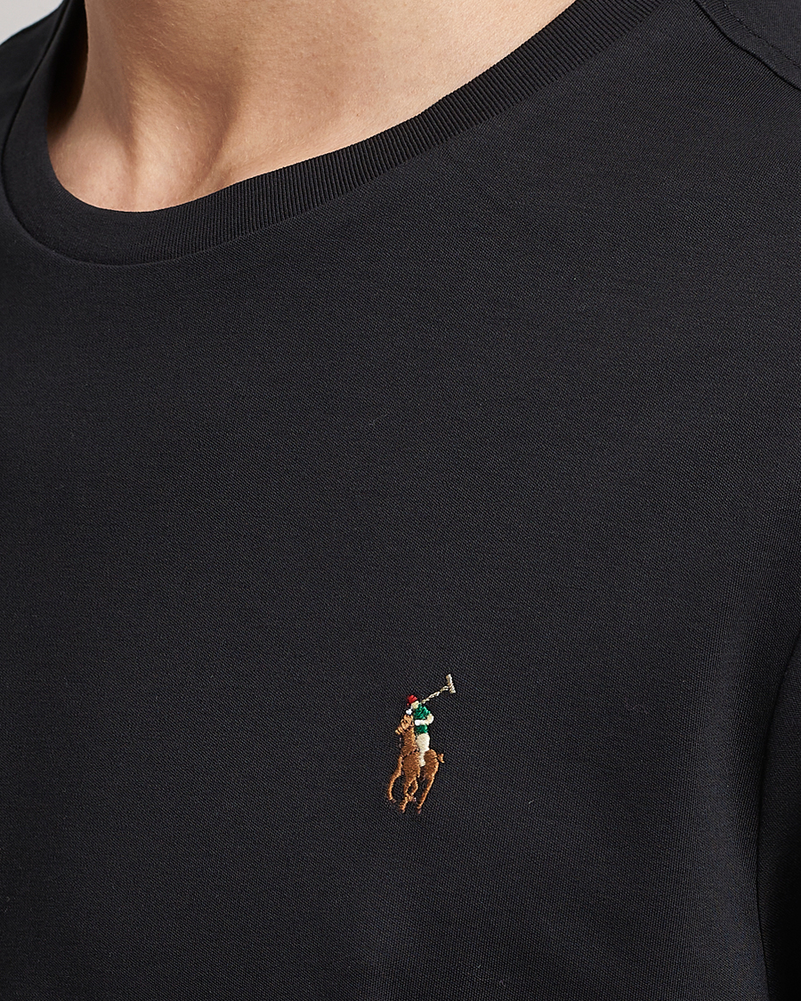 Men | T-Shirts | Polo Ralph Lauren | Luxury Pima Cotton Crew Neck T-Shirt Black