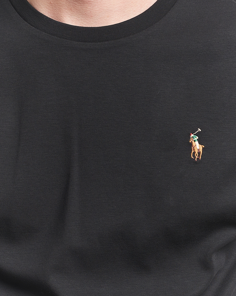 Men | T-Shirts | Polo Ralph Lauren | Luxury Pima Cotton Crew Neck T-Shirt Black